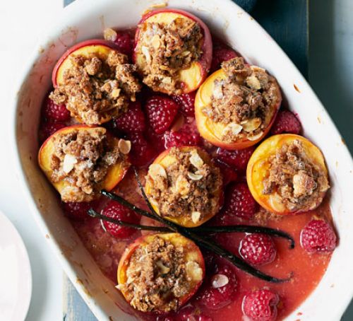 Oven Baked Peaches
